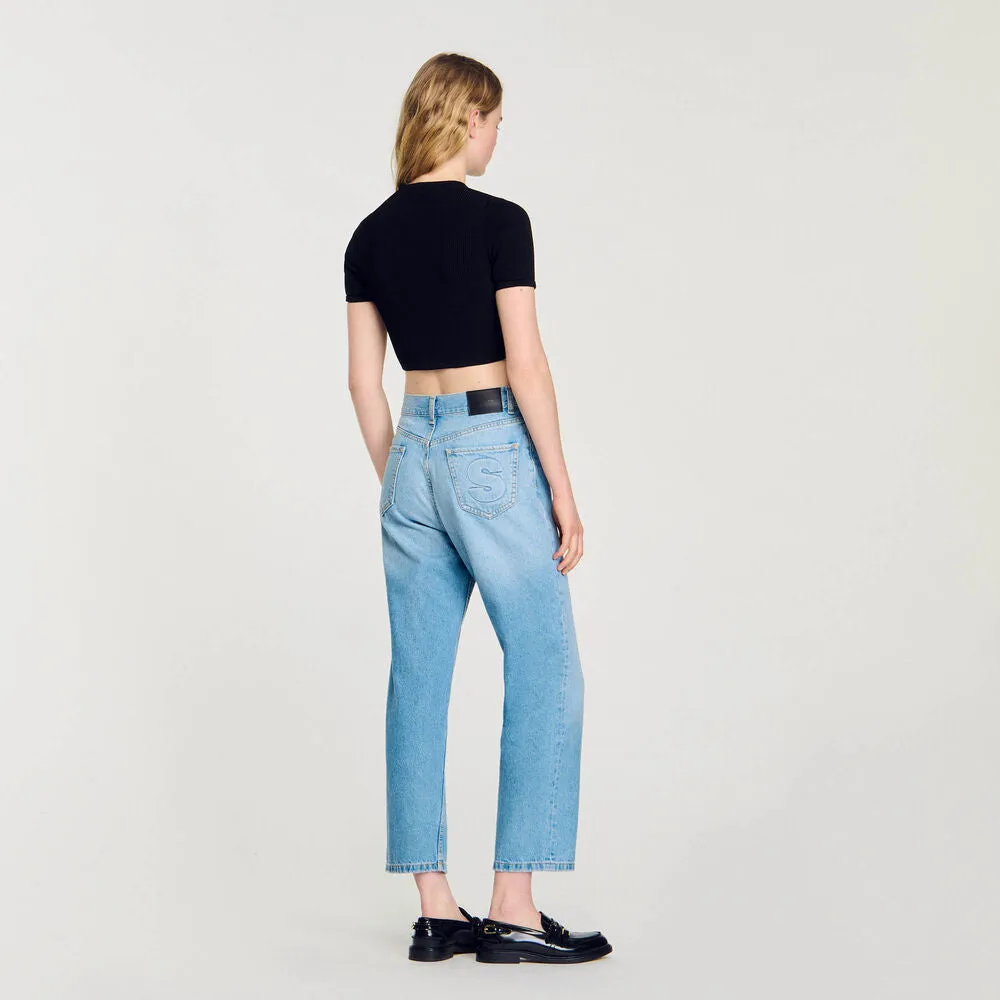 Dony Cropped Cardigan Black