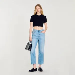 Dony Cropped Cardigan Black