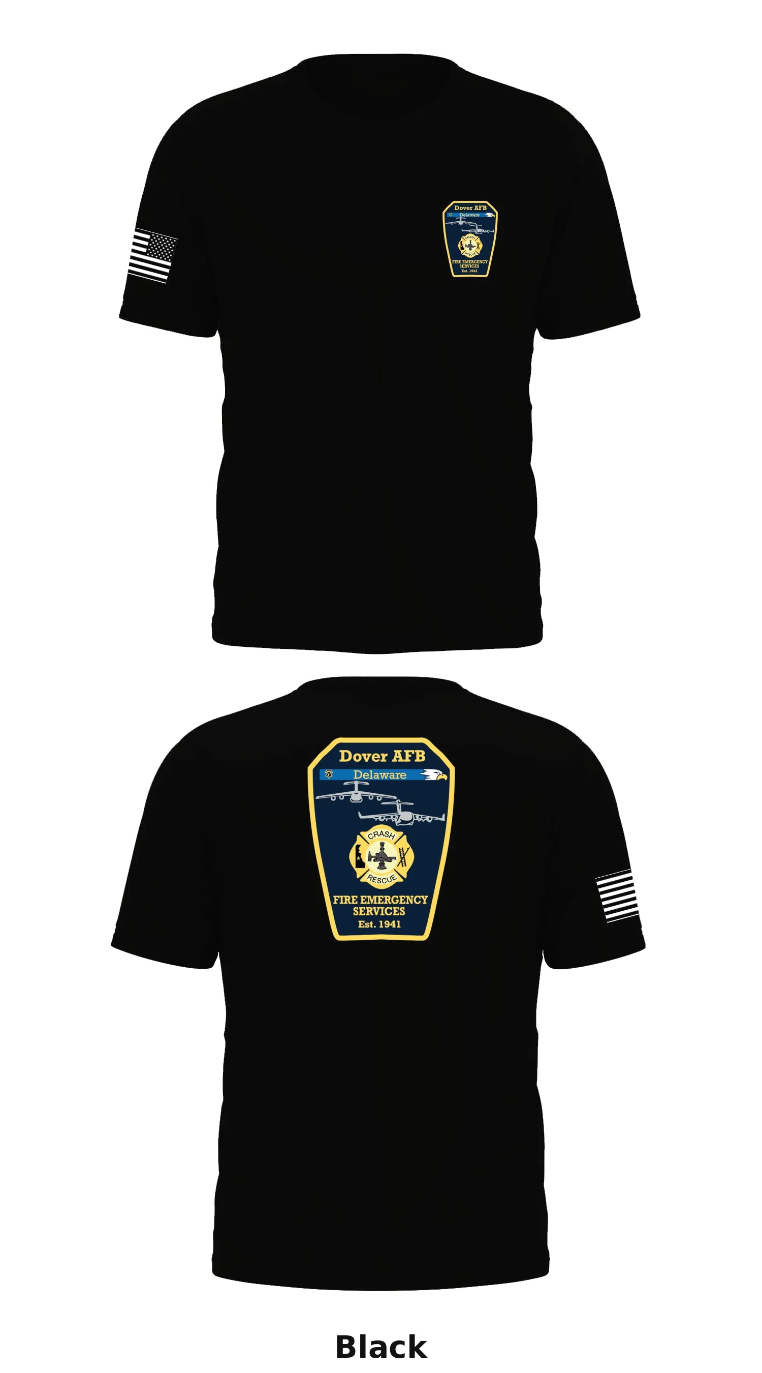 Dover AFB Fire & Emergency Services  Store 1 Core Men's SS Performance Tee - 66677933704