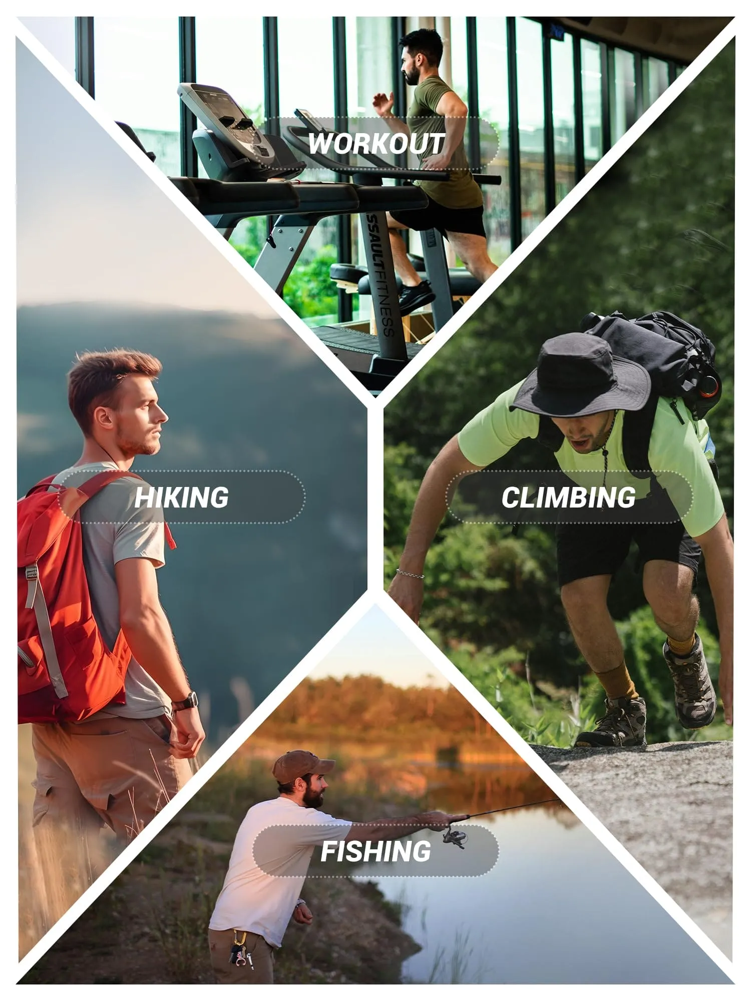 Dry Fit Shirts Men Workout Shirts Summer UPF 50 Shirts Rash Guards Shirts Moisture Wicking Running T-Shirt Outdoor Tshirts Grey Pink