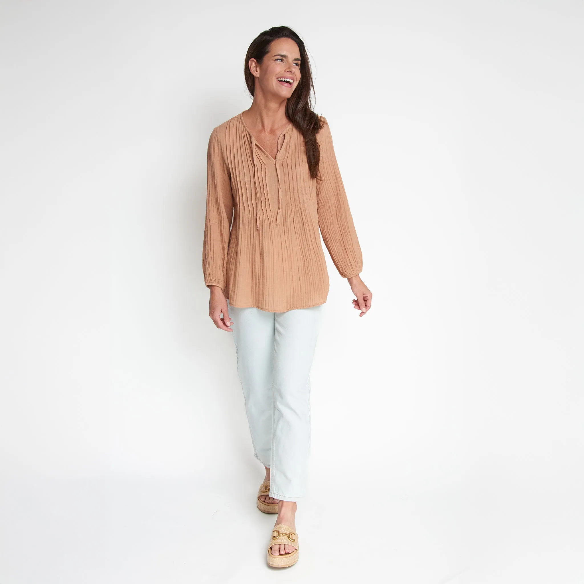 Eisley Gauze V-Neck Tunic
