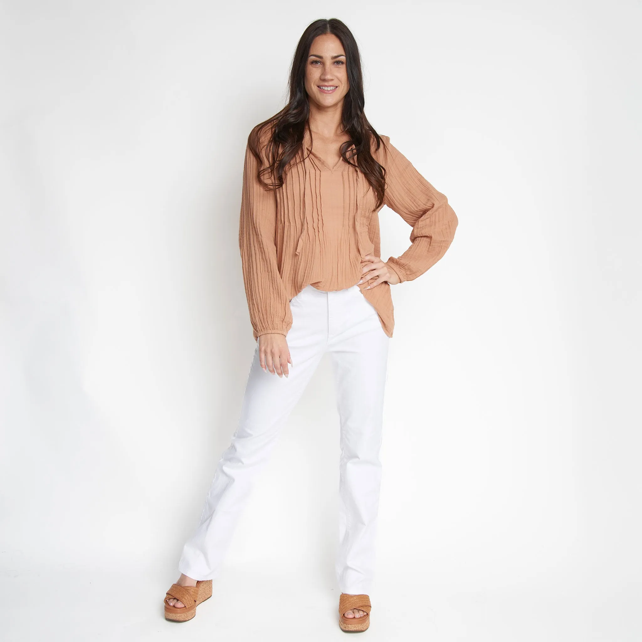 Eisley Gauze V-Neck Tunic