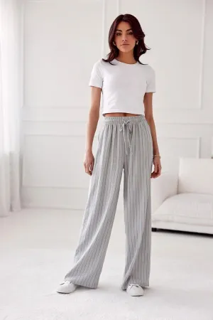 Elegant Wide-Leg Trousers with Pockets