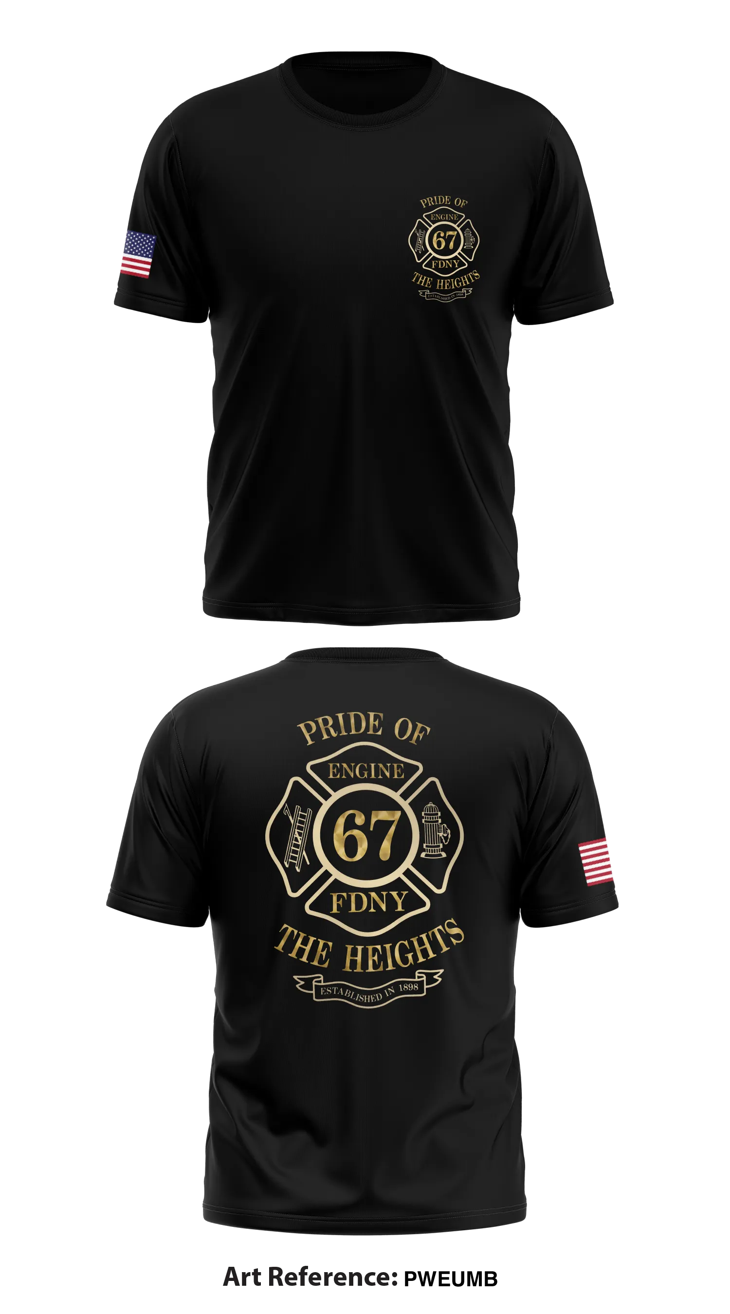 Engine 67 Store 1 Core Men's SS Performance Tee - PWEuMb