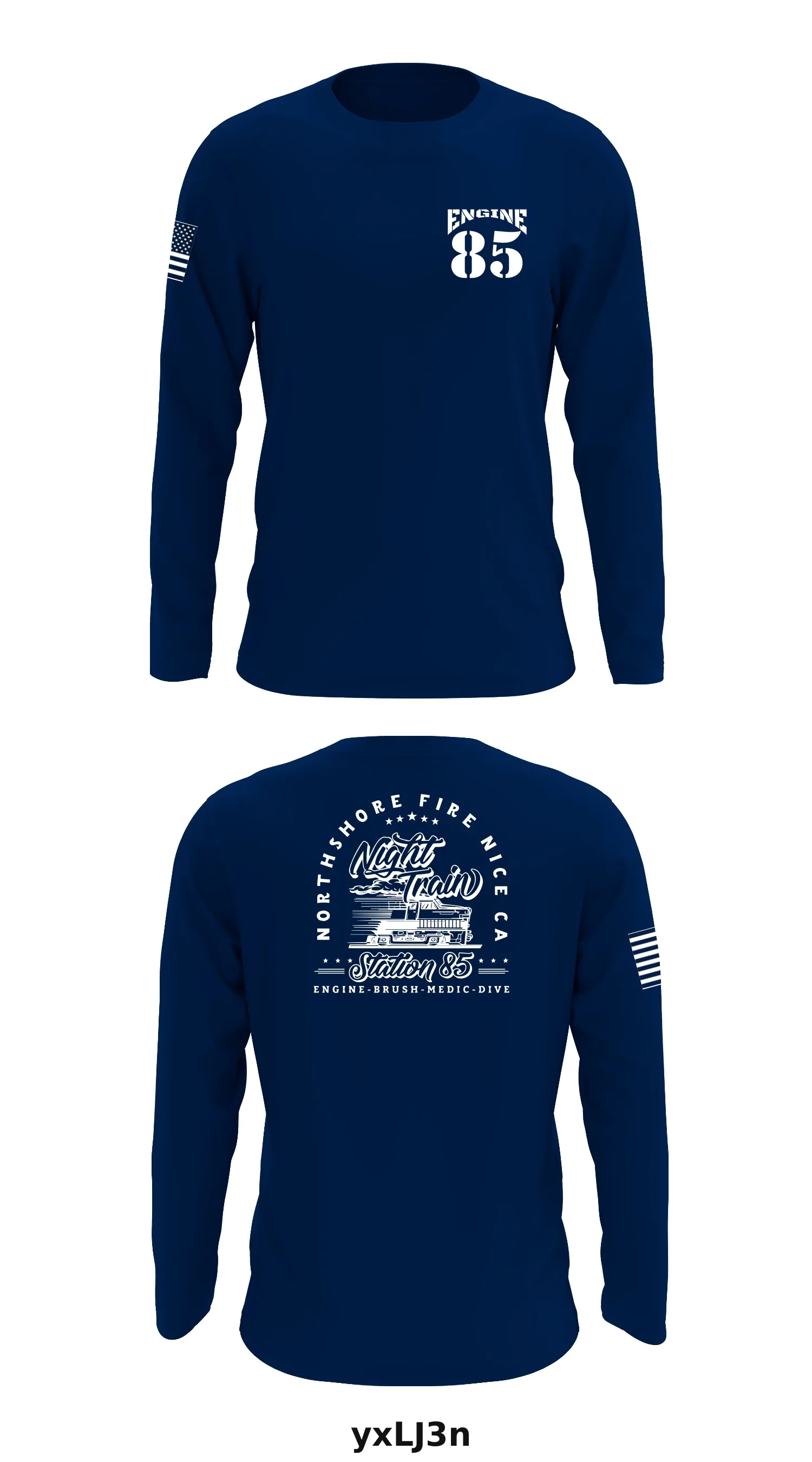 Engine 85 Store 1 Core Men's LS Performance Tee - yxLJ3n