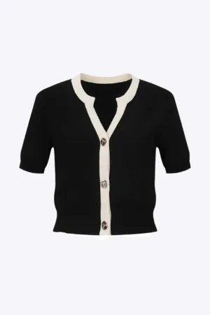 Esmeralda - Plus Size Knit Button Patchwork Woman's Cardigan