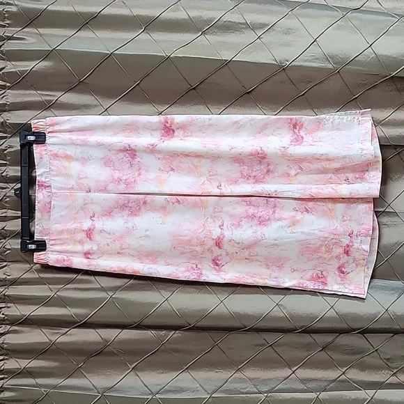 EUC- Stars Above 3 Pc. Tie-Dye Satin Robe and Pajama Set