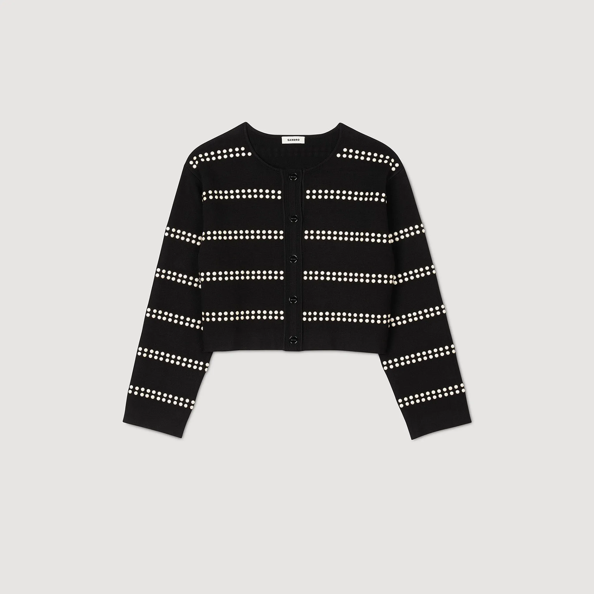 Fantaisie Studded Cardigan Black