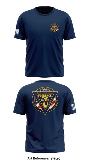 Florence Twp Police Dept Store 1 Core Men's SS Performance Tee - 8YfL9C