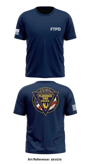 Florence Twp Police Dept Store 1 Core Men's SS Performance Tee - EkVGT9