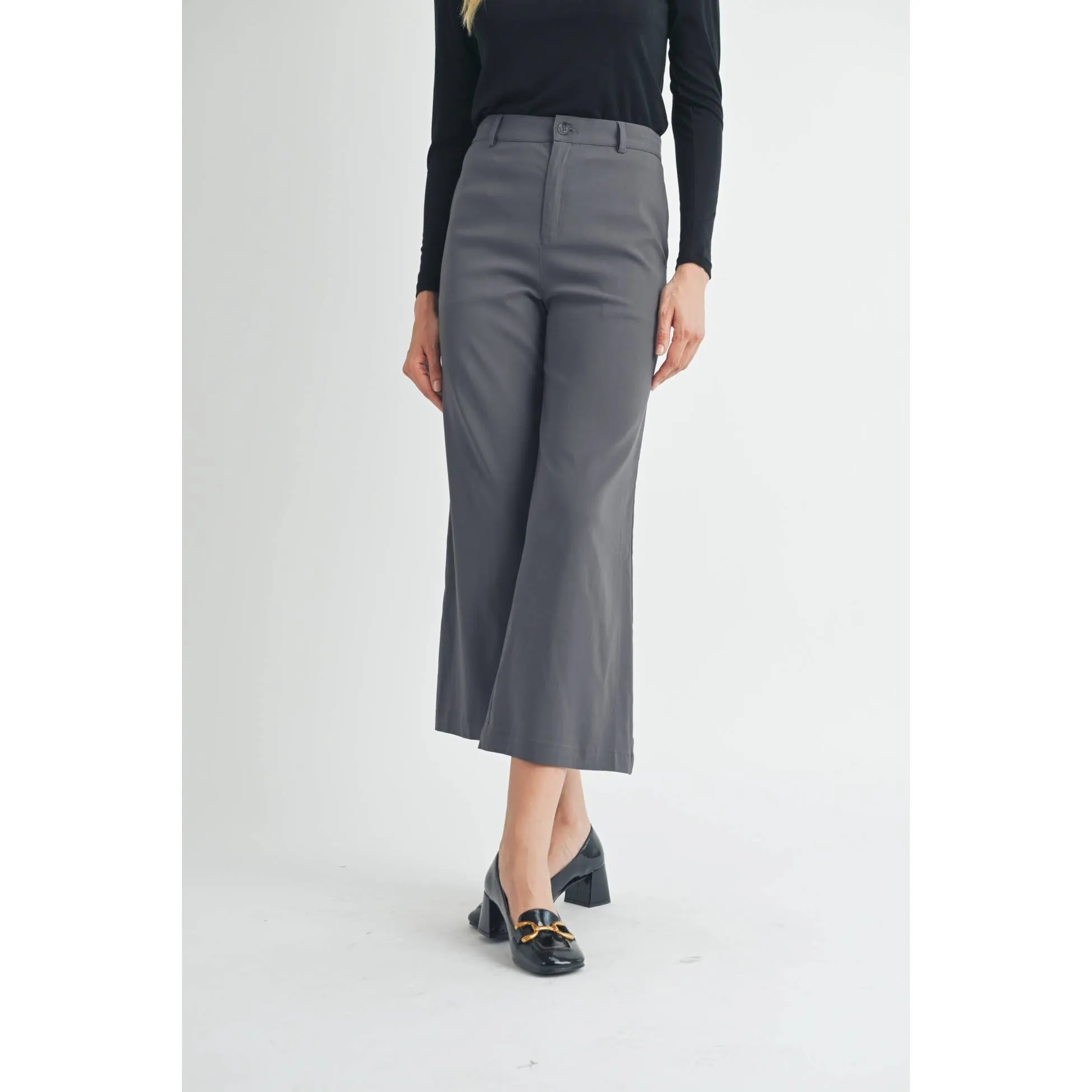 FUN2FUN - STRETCH WIDE LEG PANTS