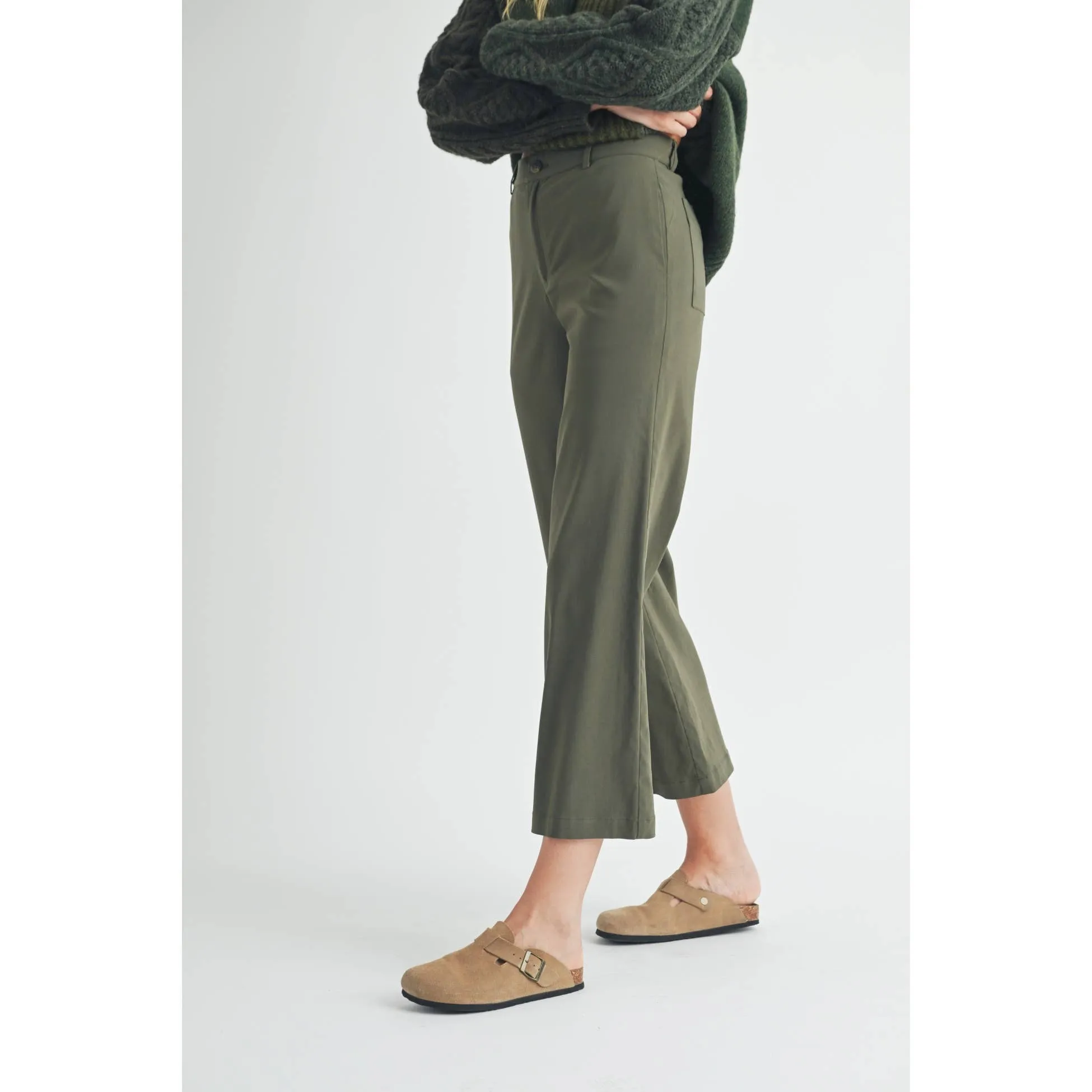 FUN2FUN - STRETCH WIDE LEG PANTS