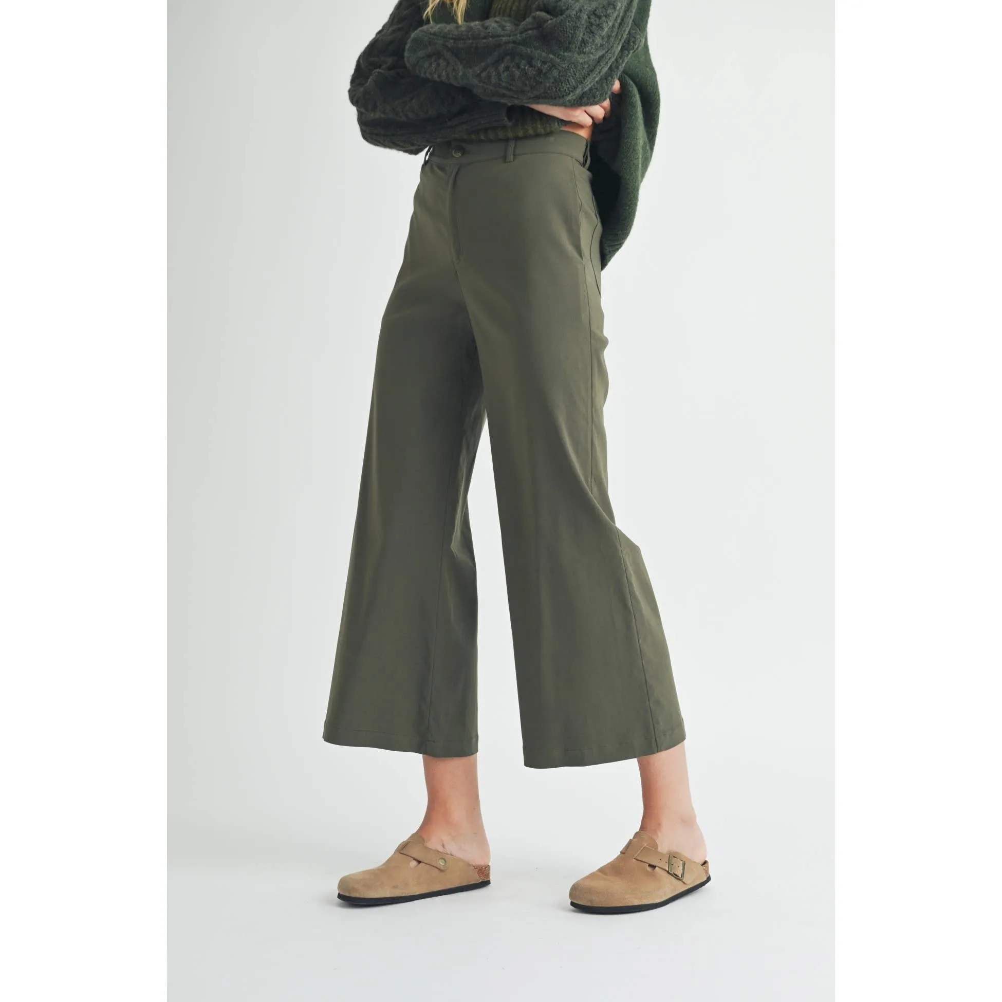 FUN2FUN - STRETCH WIDE LEG PANTS