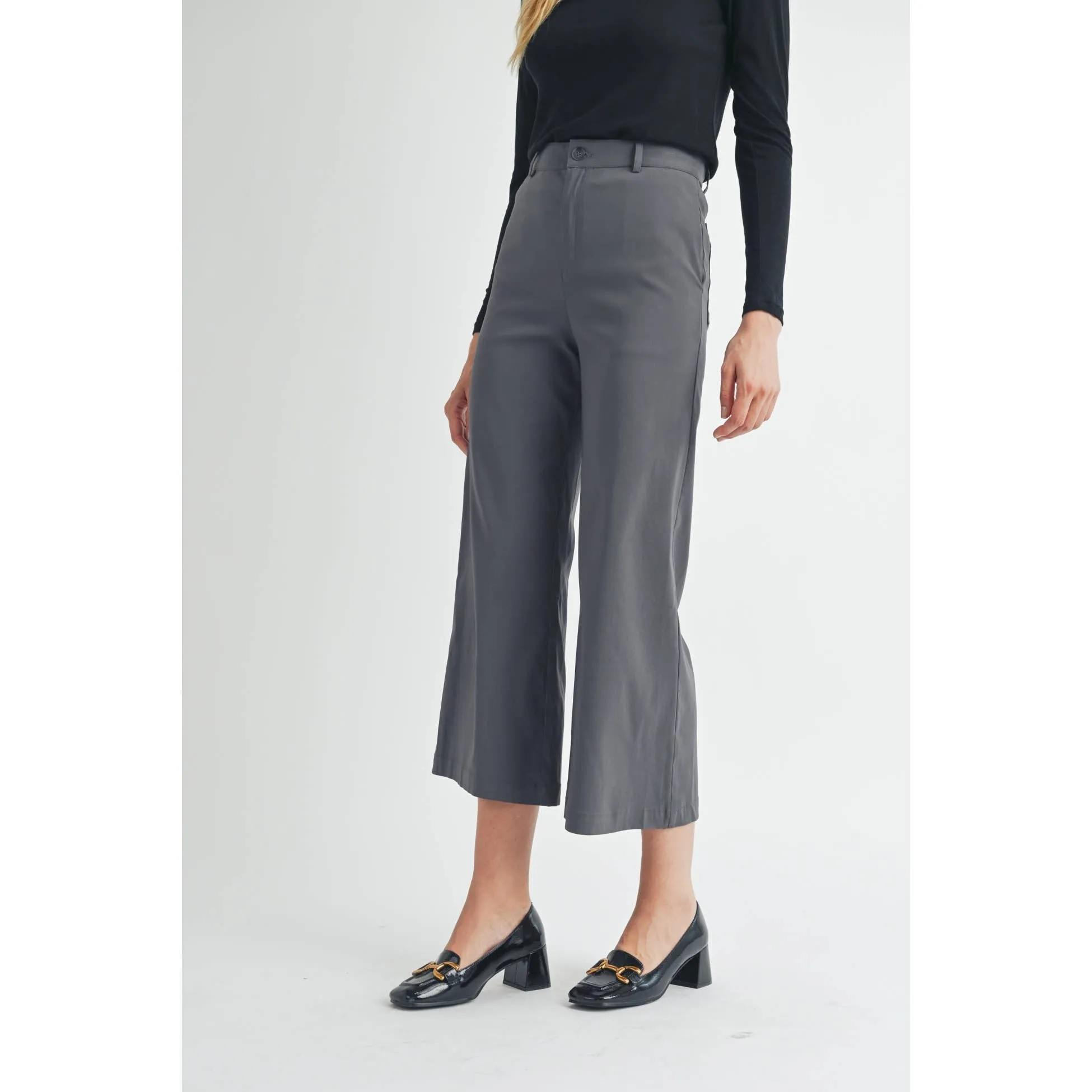 FUN2FUN - STRETCH WIDE LEG PANTS