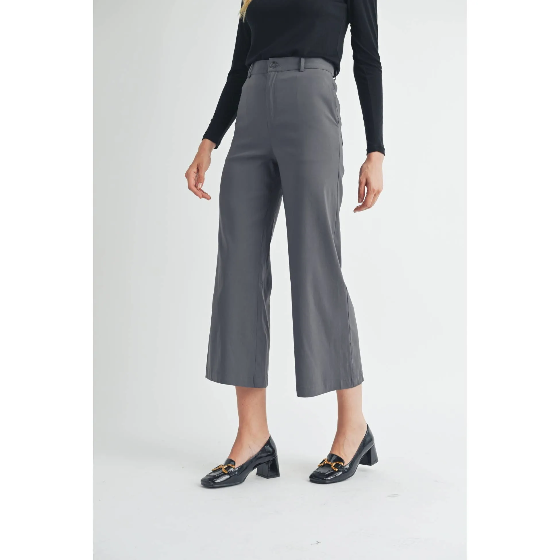 FUN2FUN - STRETCH WIDE LEG PANTS