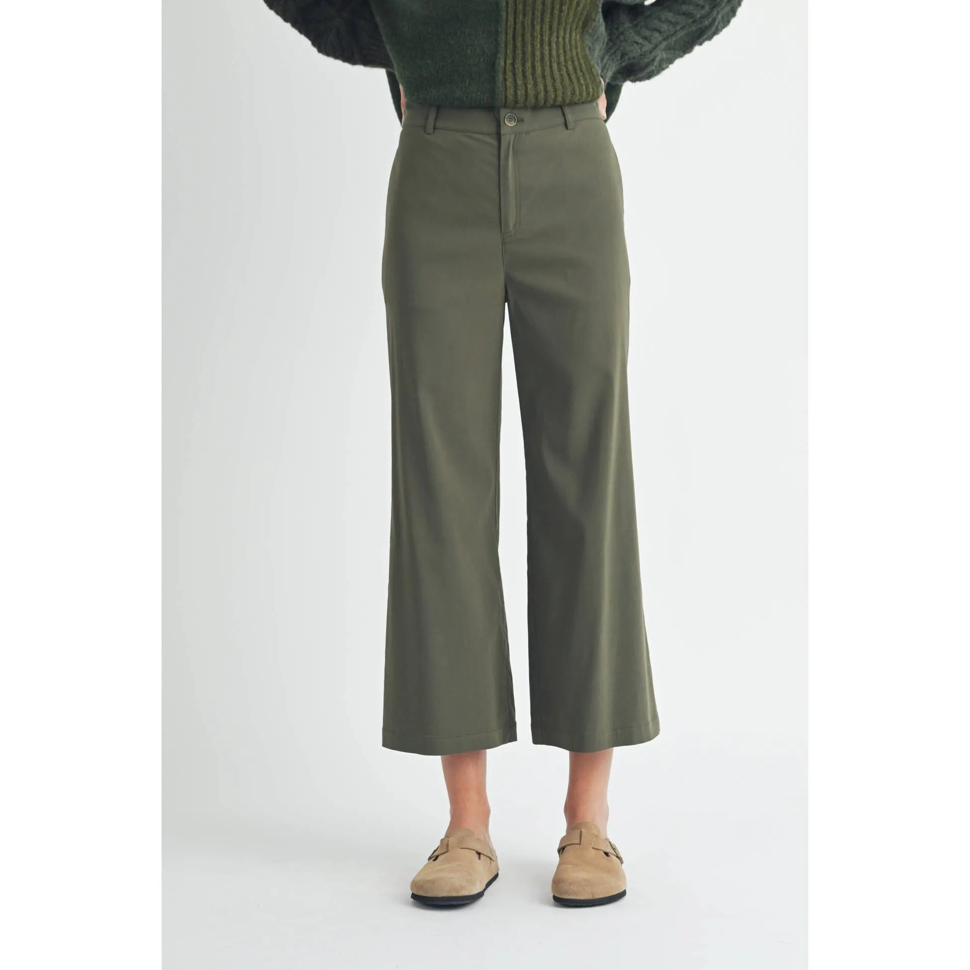 FUN2FUN - STRETCH WIDE LEG PANTS