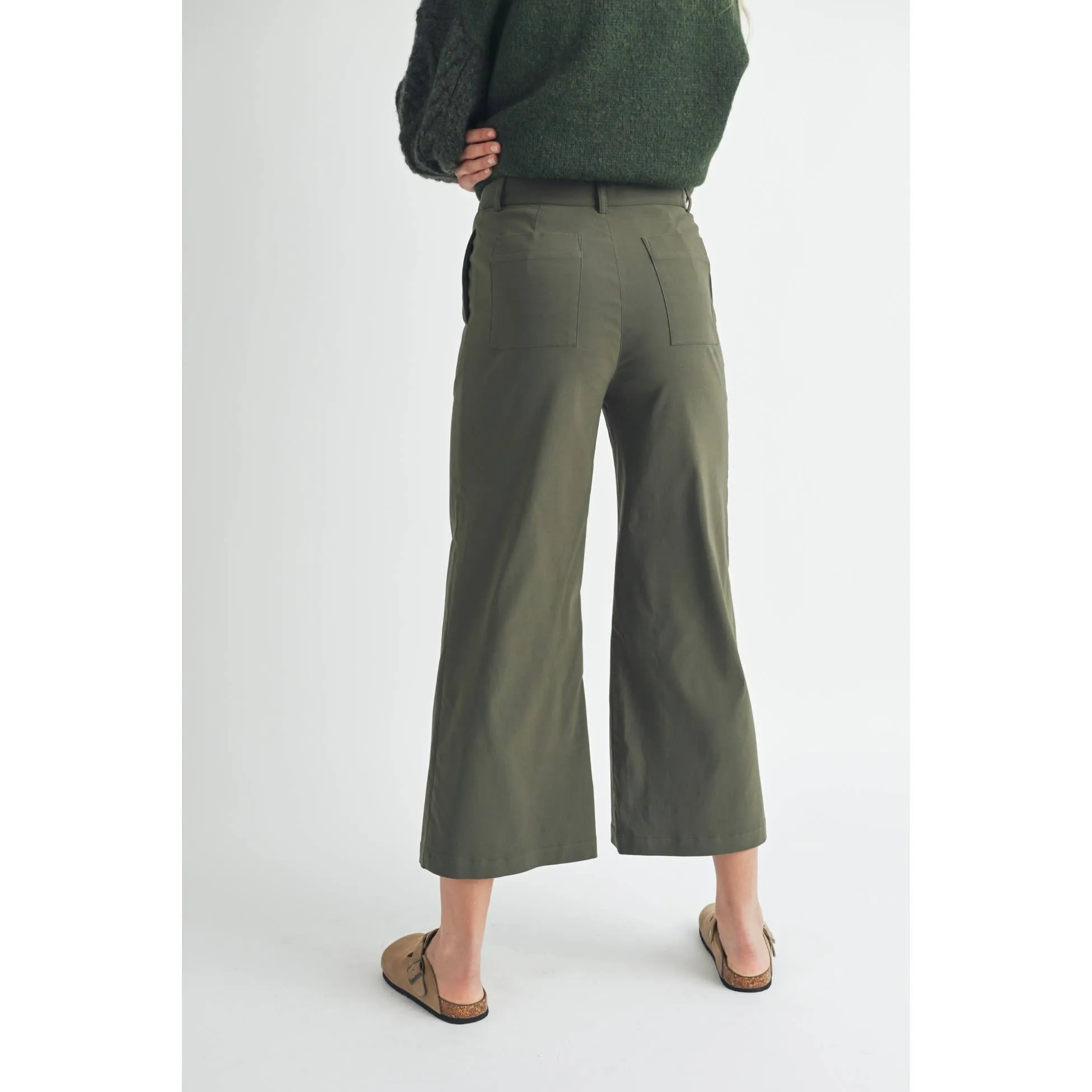 FUN2FUN - STRETCH WIDE LEG PANTS