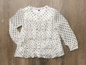 GIRL SIZE 2/3 YEARS - MEXX, Ruffled Dress Top, Chiffon EUC B32