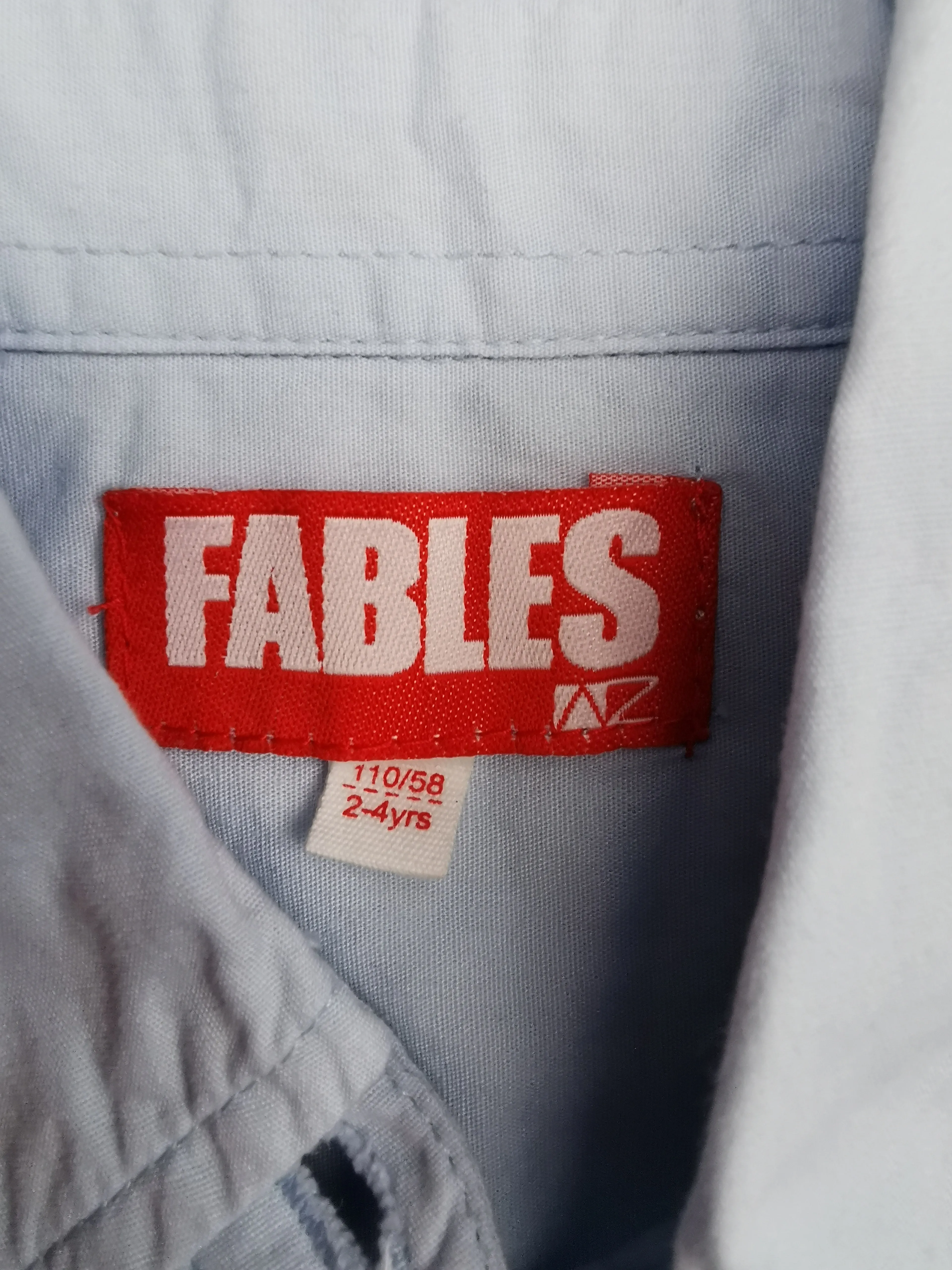 GIRL SIZE 2/4 YEARS - FABLES, Gathered Cotton Dress Top EUC B32