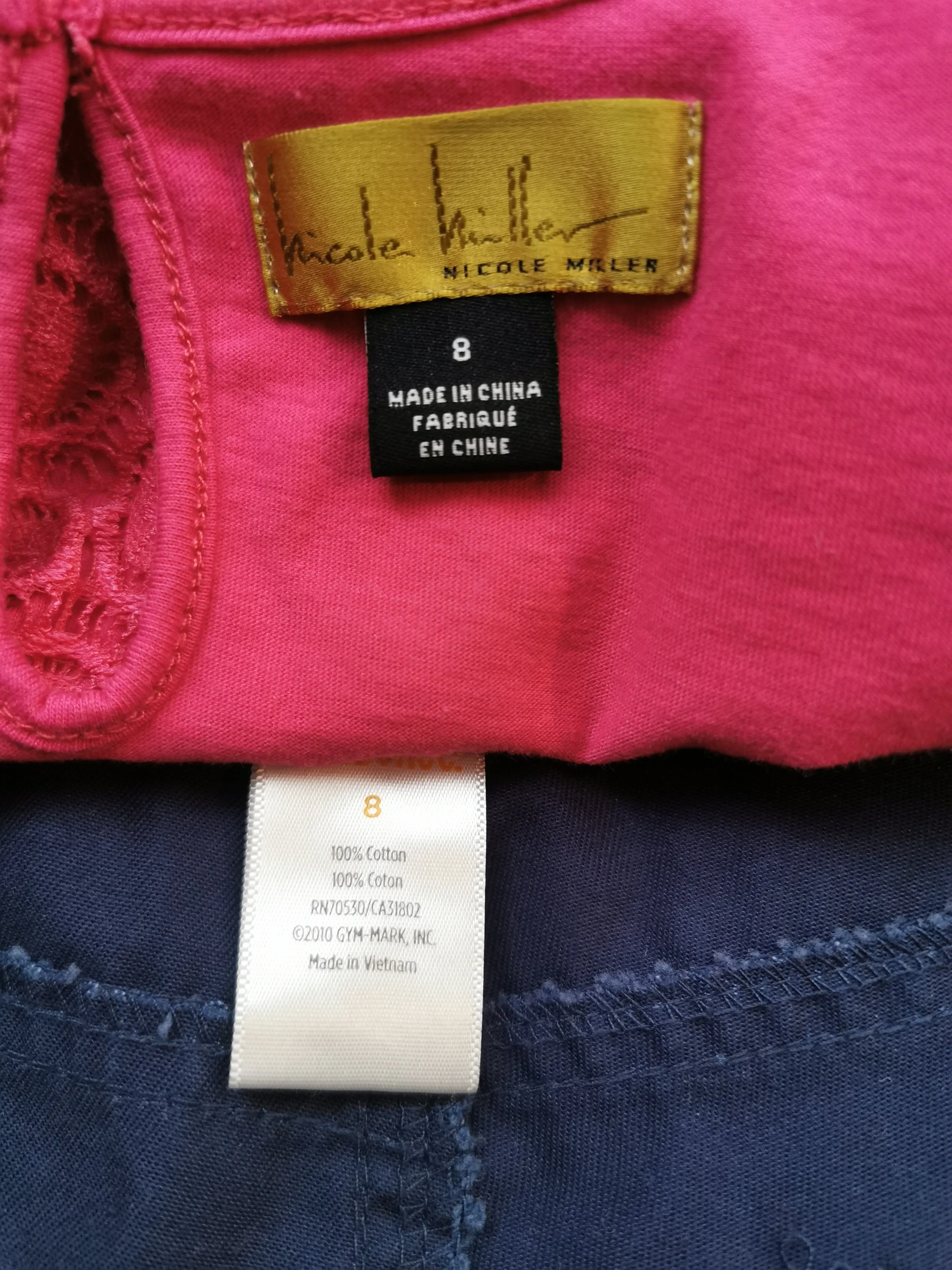 GIRL SIZE 8 YEARS - NICOLE MILLER / GYMBOREE, 2 Piece Mix N Match Outfit NWOT / EUC B20