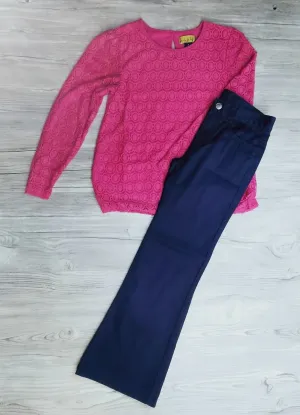 GIRL SIZE 8 YEARS - NICOLE MILLER / GYMBOREE, 2 Piece Mix N Match Outfit NWOT / EUC B20