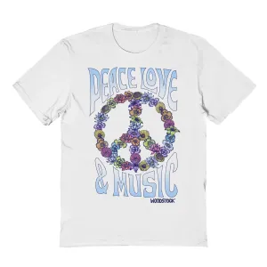 Goodie Two Sleeves Woodstock Peace Love and Music T-Shirt