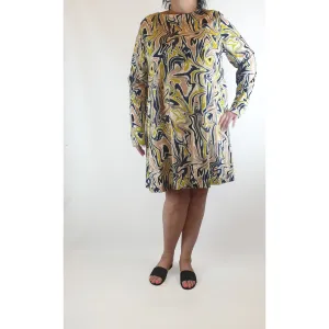 Gorman Lovely and unique print long sleeve swing dress size 18