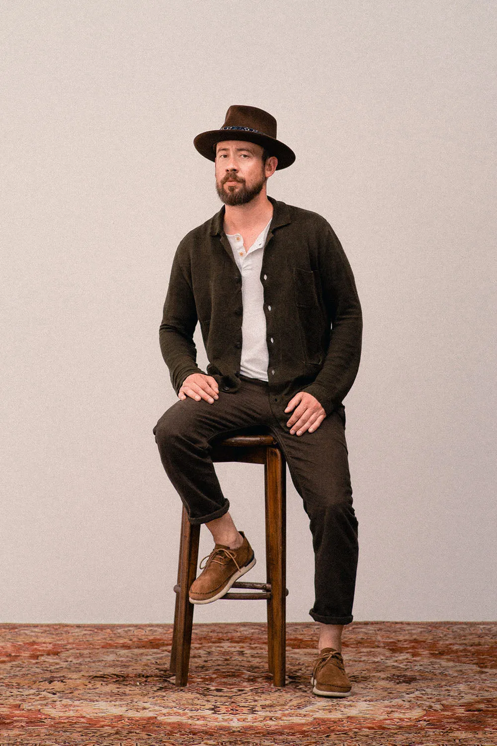 GRP Knitwear 3-Pocket-Jacket SF PL 60 Linen Knit Charcoal