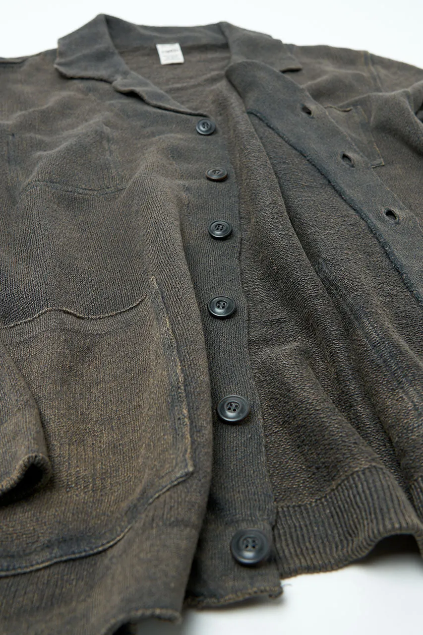 GRP Knitwear 3-Pocket-Jacket SF PL 60 Linen Knit Charcoal