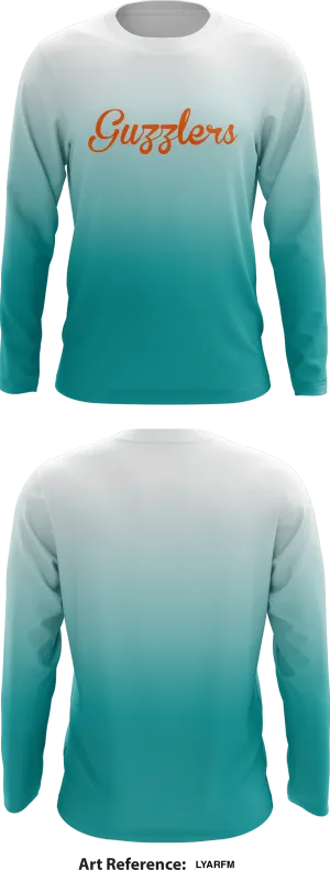Guzzlers Store 1 Core Men's LS Performance Tee - LyarFm