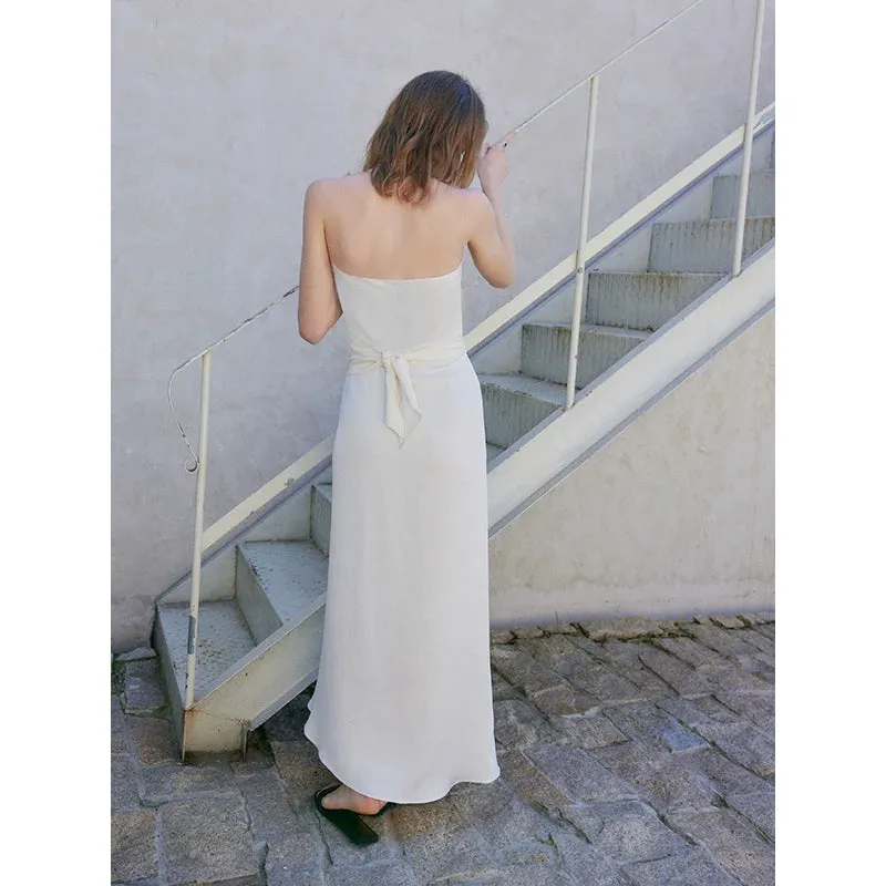 Halter Neck Wrap Dress