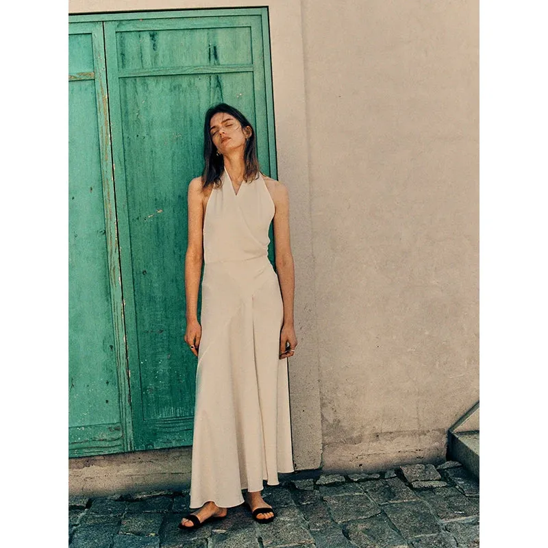 Halter Neck Wrap Dress