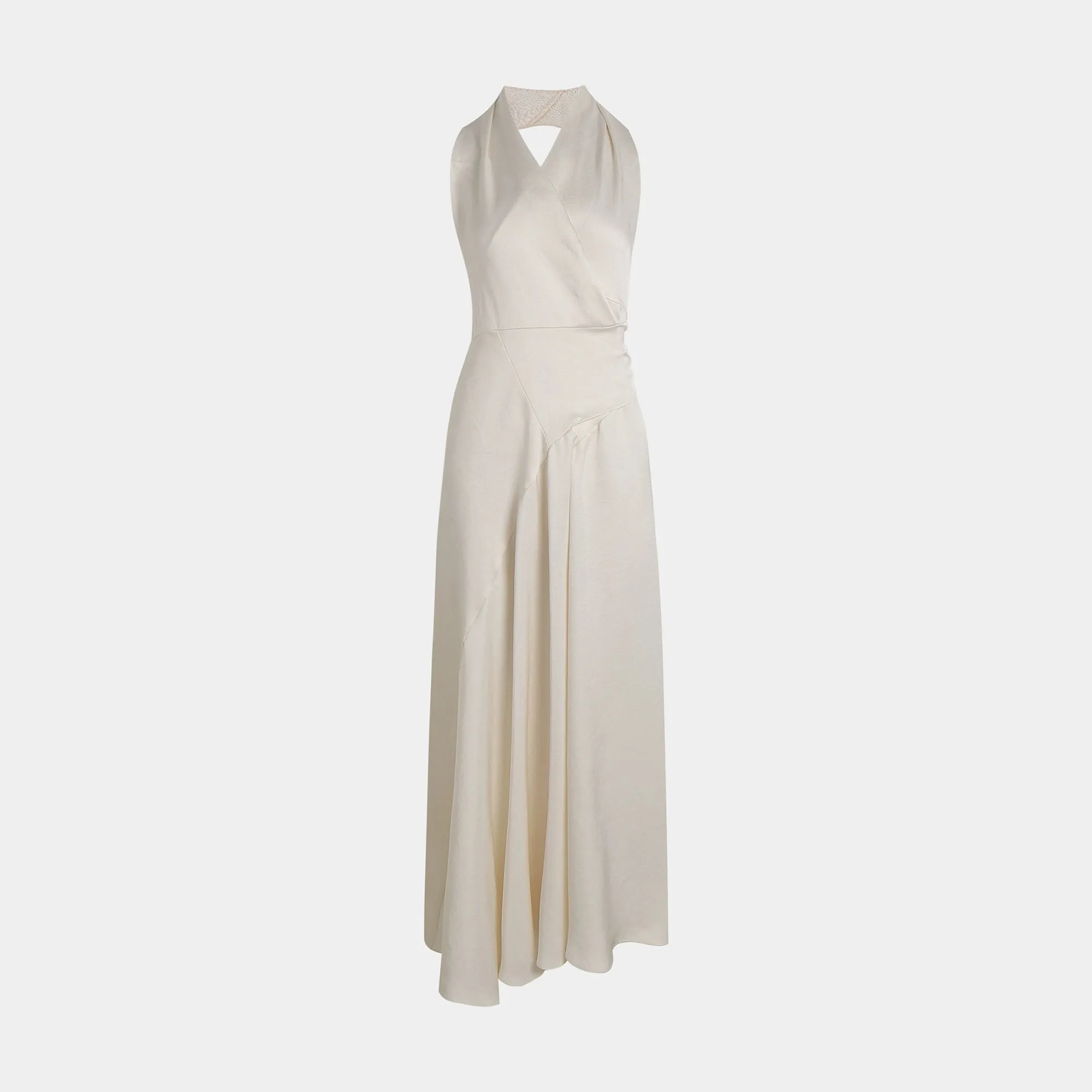 Halter Neck Wrap Dress
