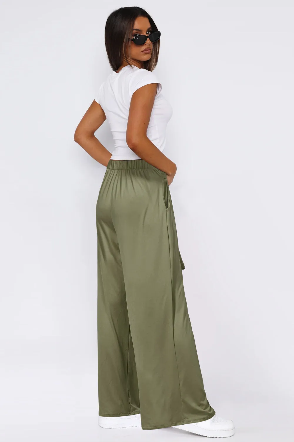 Hazel Blues® |  Tied Wide Leg Pants with Pockets