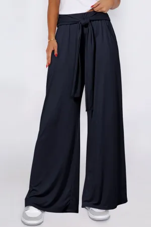 Hazel Blues® |  Tied Wide Leg Pants with Pockets