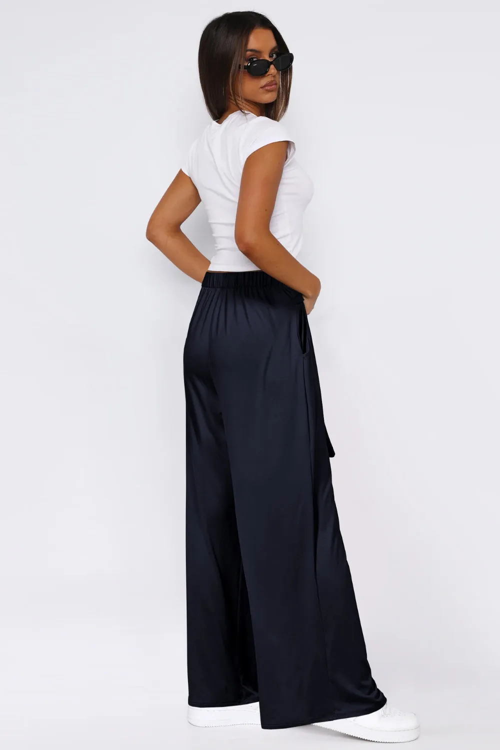 Hazel Blues® |  Tied Wide Leg Pants with Pockets