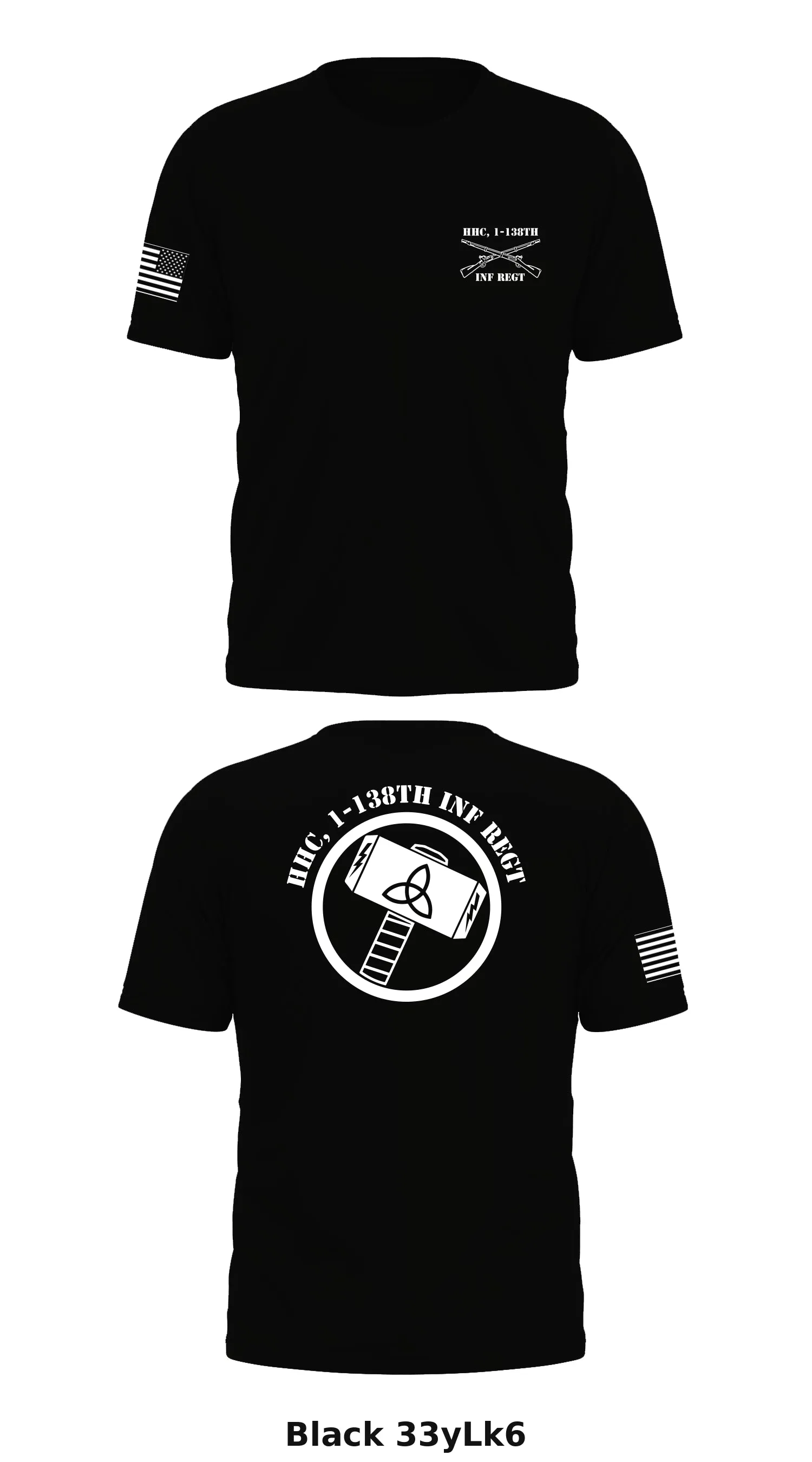 HHC, 1-138th INF REGT  Store 1 Core Men's SS Performance Tee - 33yLk6