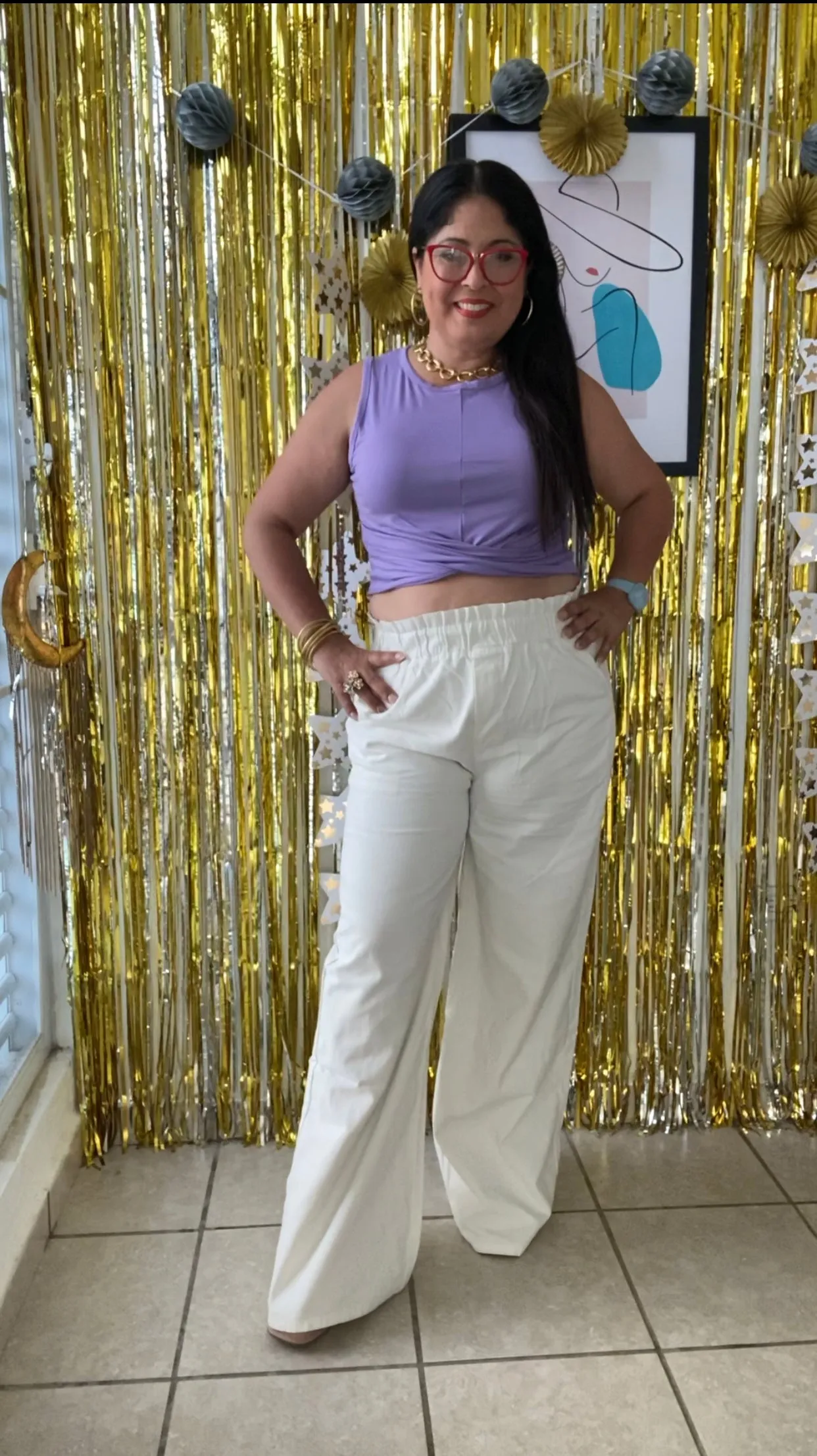 High Waist Paperbag Pants