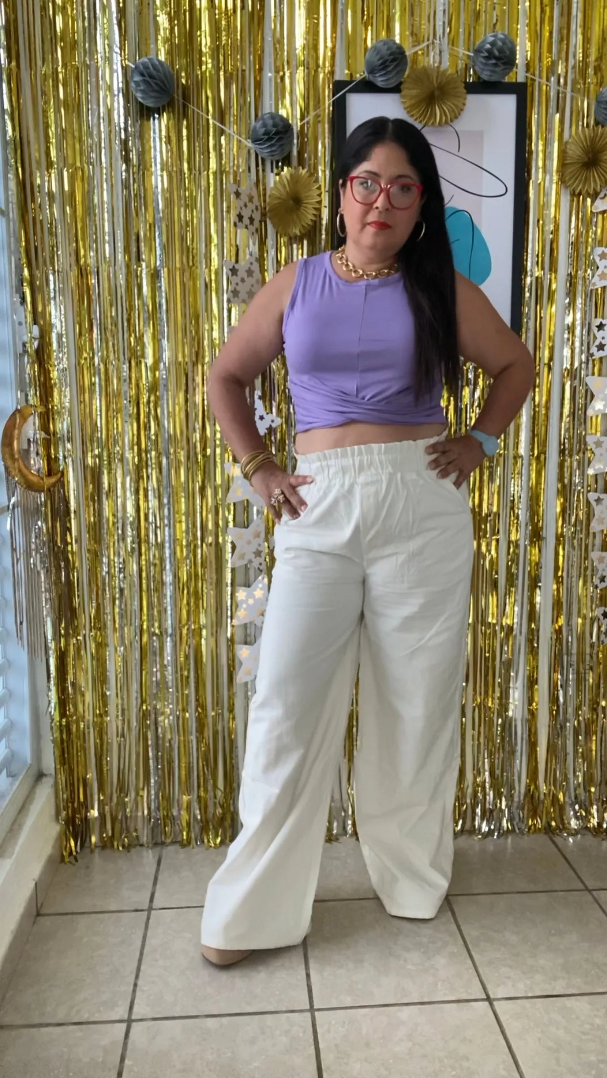 High Waist Paperbag Pants