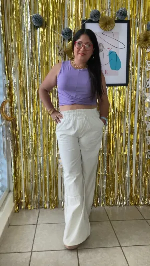 High Waist Paperbag Pants