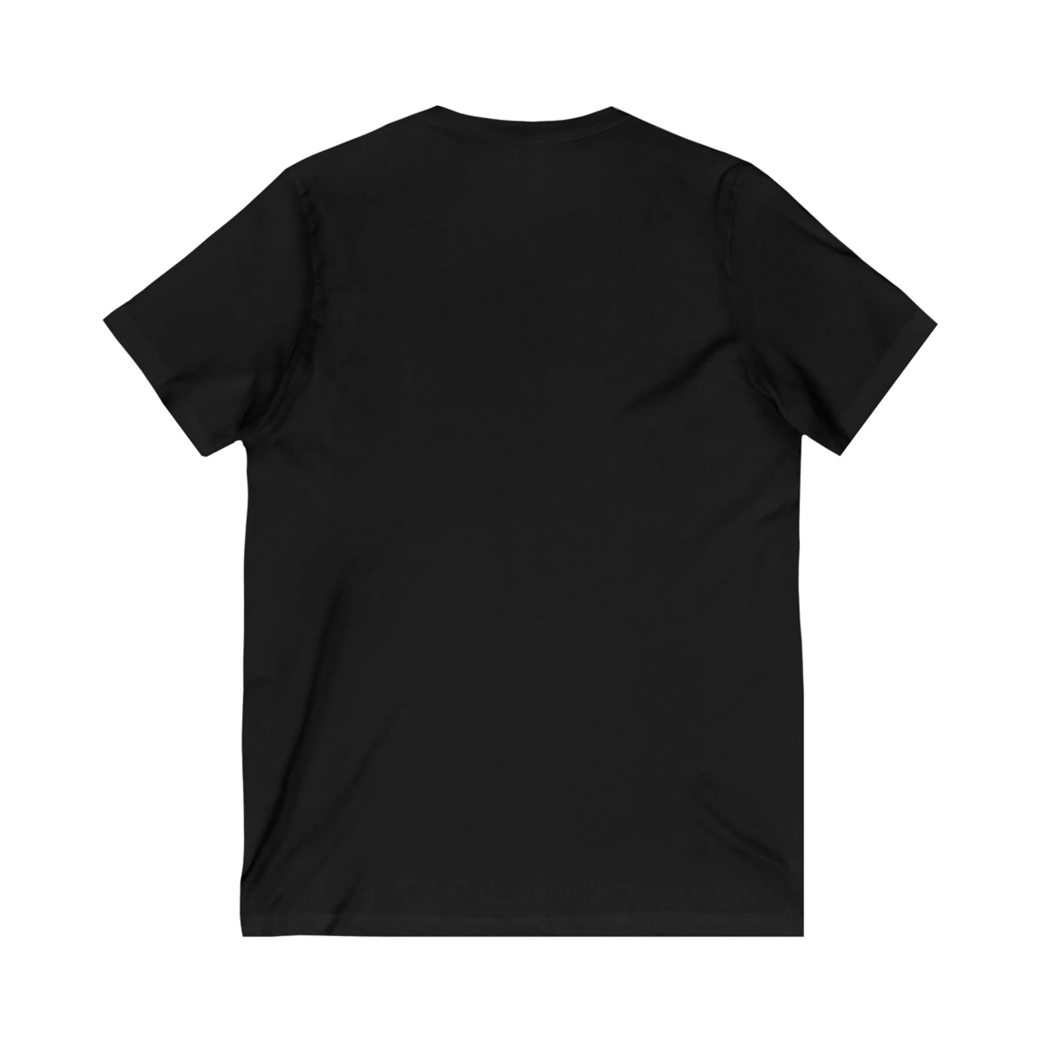 Highland Bull, Abstract Bull, Unisex Jersey Short Sleeve V-Neck Tee