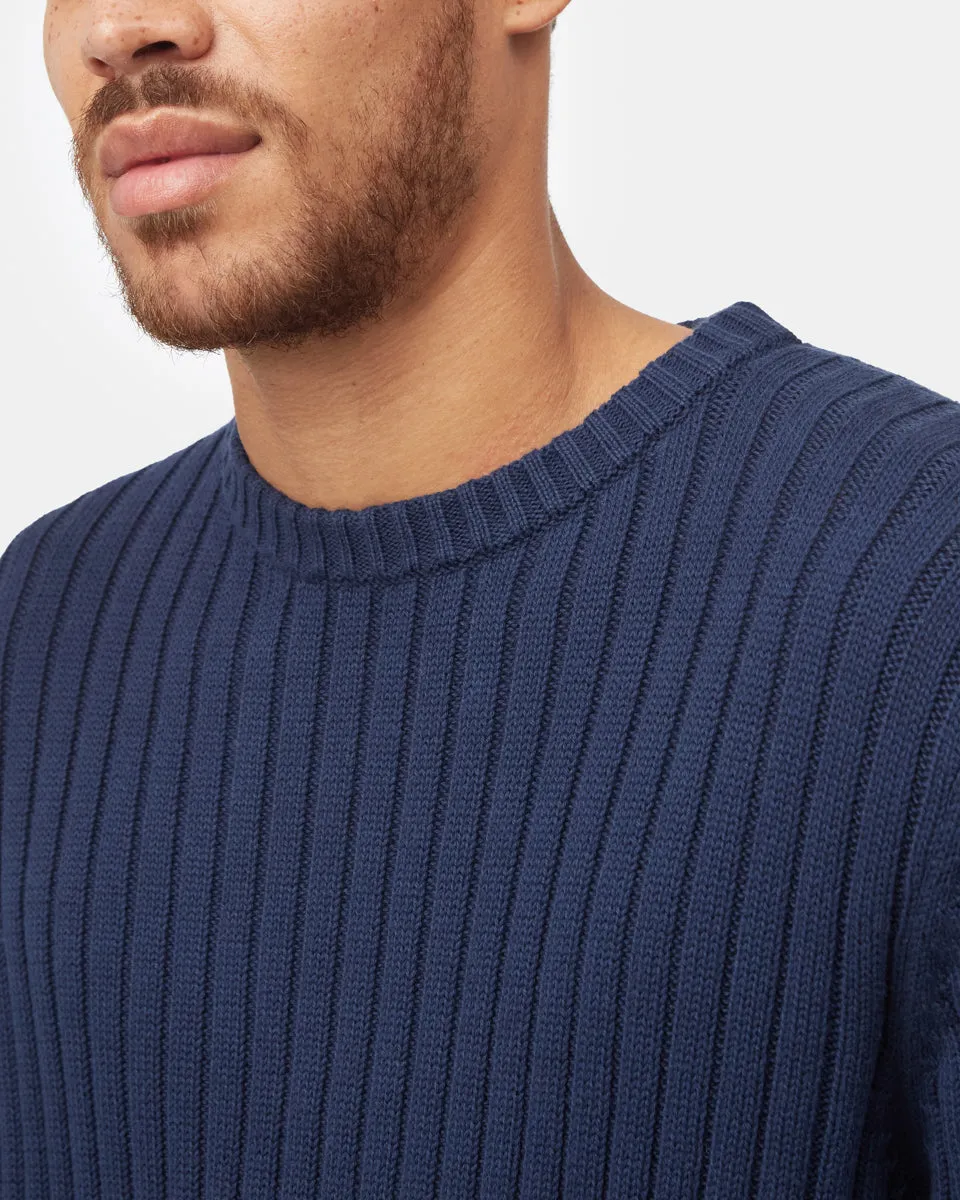 Highline Cotton Wide Rib Crew
