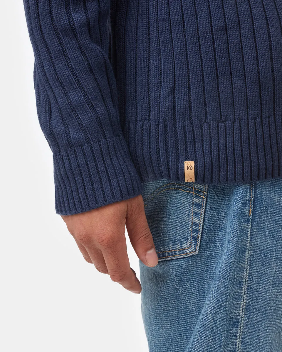 Highline Cotton Wide Rib Crew