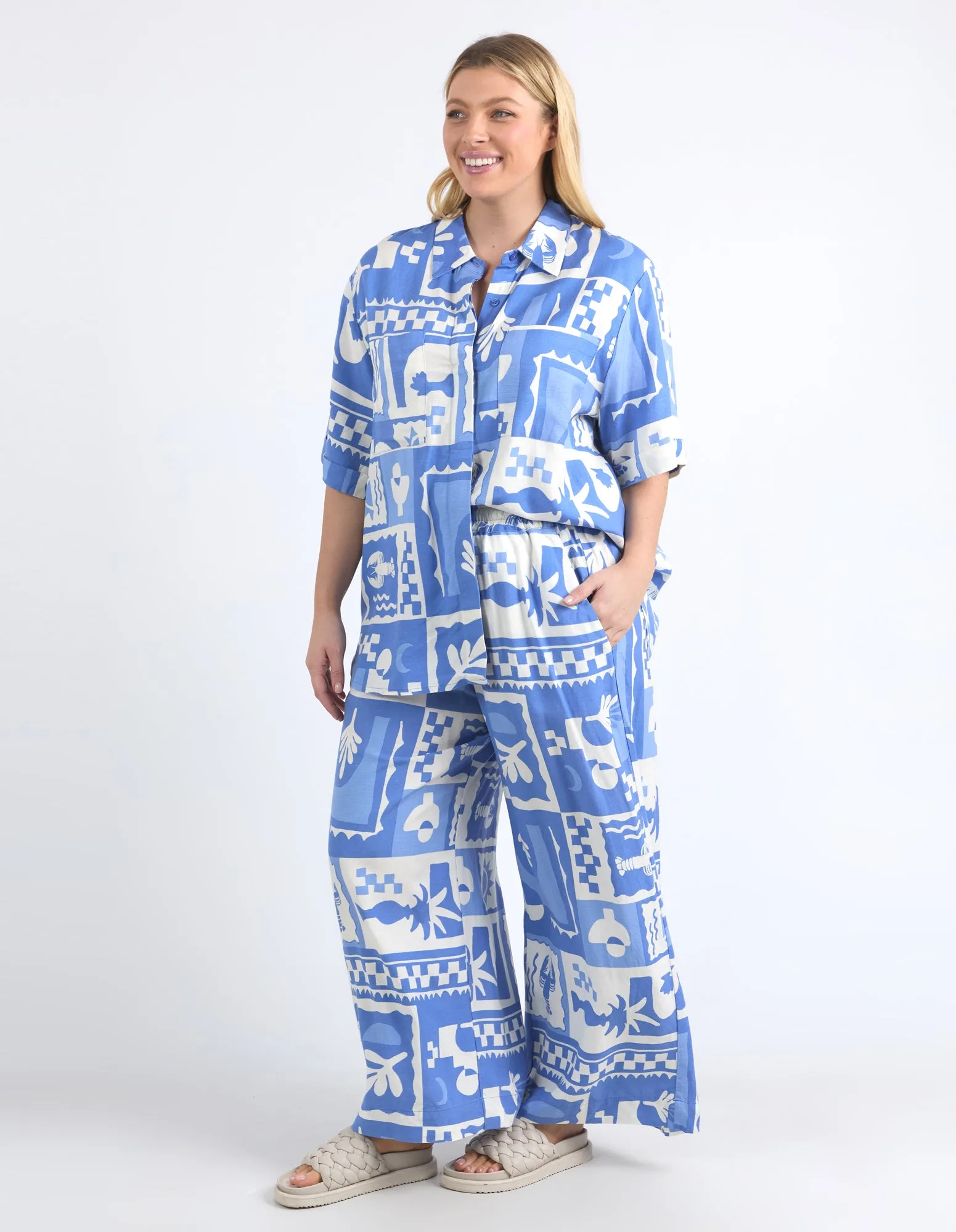 HOLIDAY SUN PANT || CERULEAN BLUE