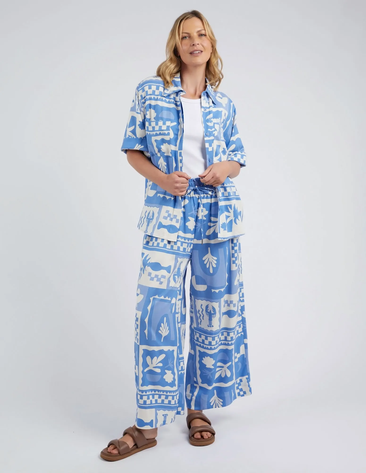 HOLIDAY SUN PANT || CERULEAN BLUE