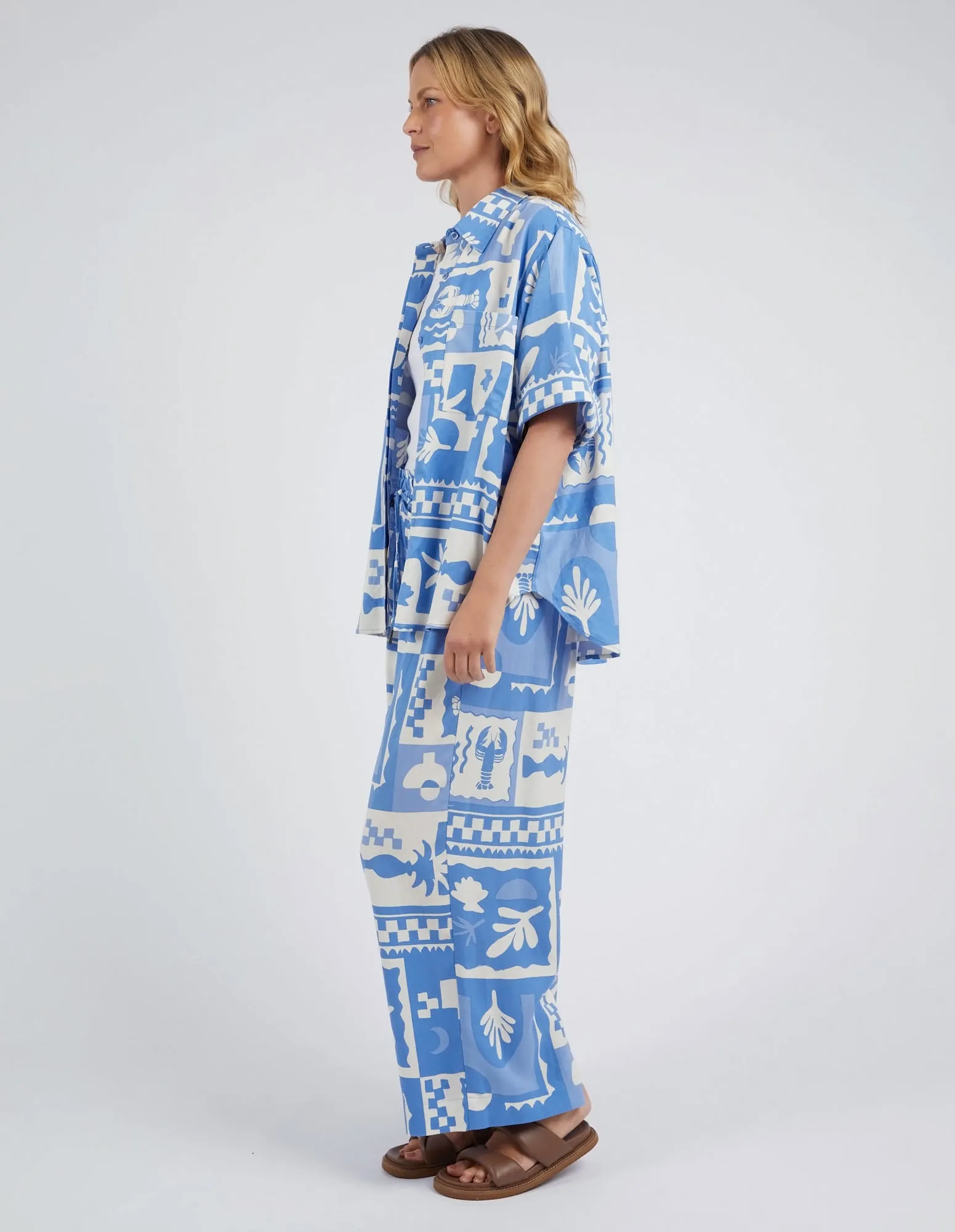 HOLIDAY SUN PANT || CERULEAN BLUE