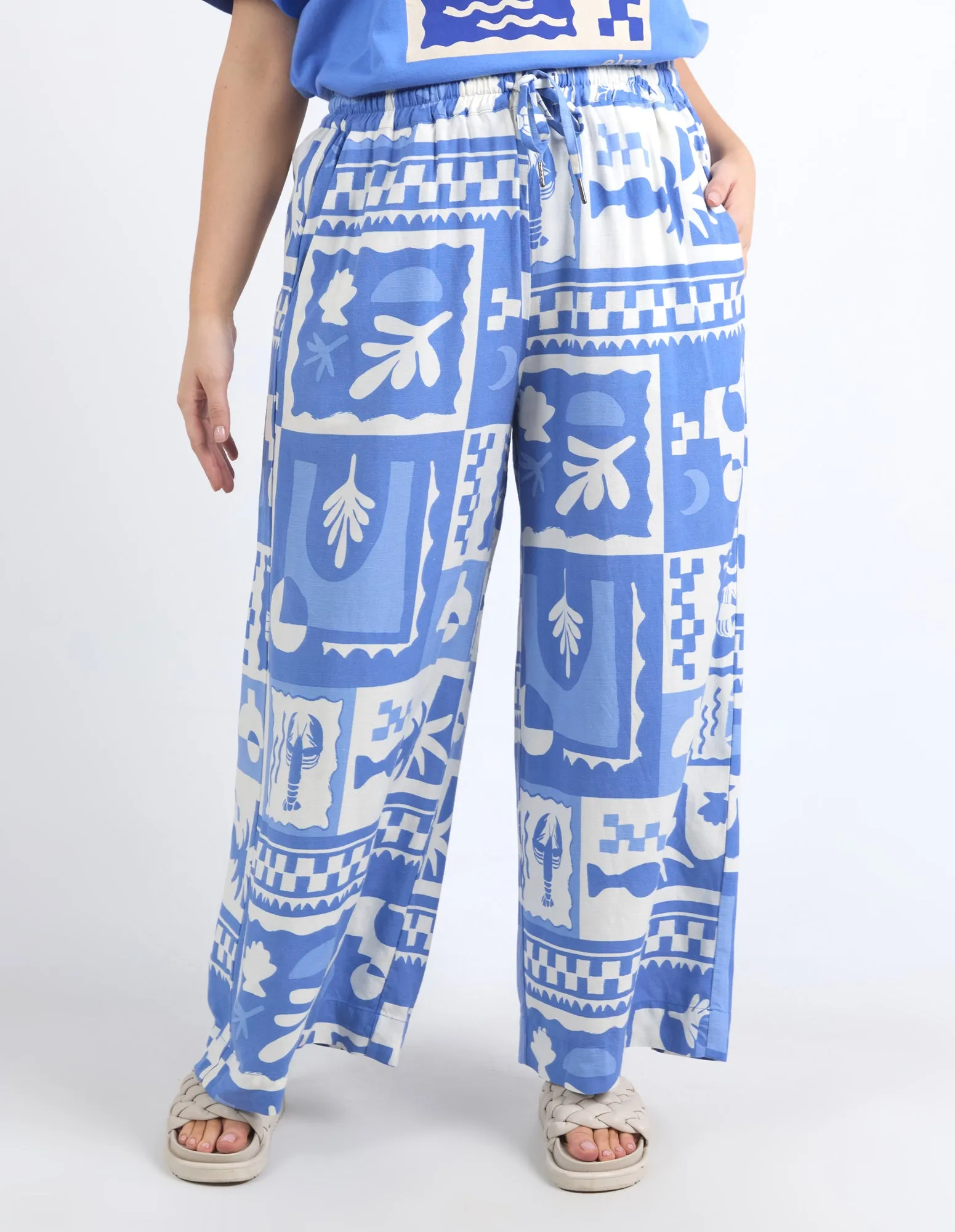 HOLIDAY SUN PANT || CERULEAN BLUE