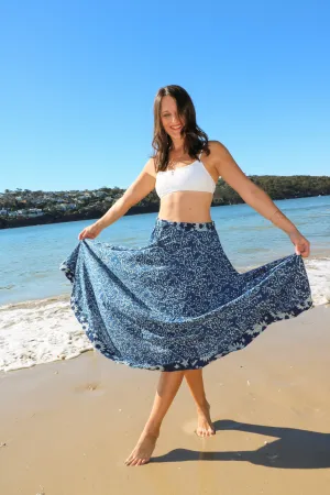 Holly - Daisy Boho Chic Long Skirt