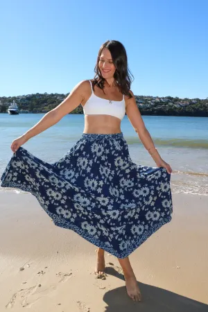 Holly - Sunflower Boho Chic Long Skirt