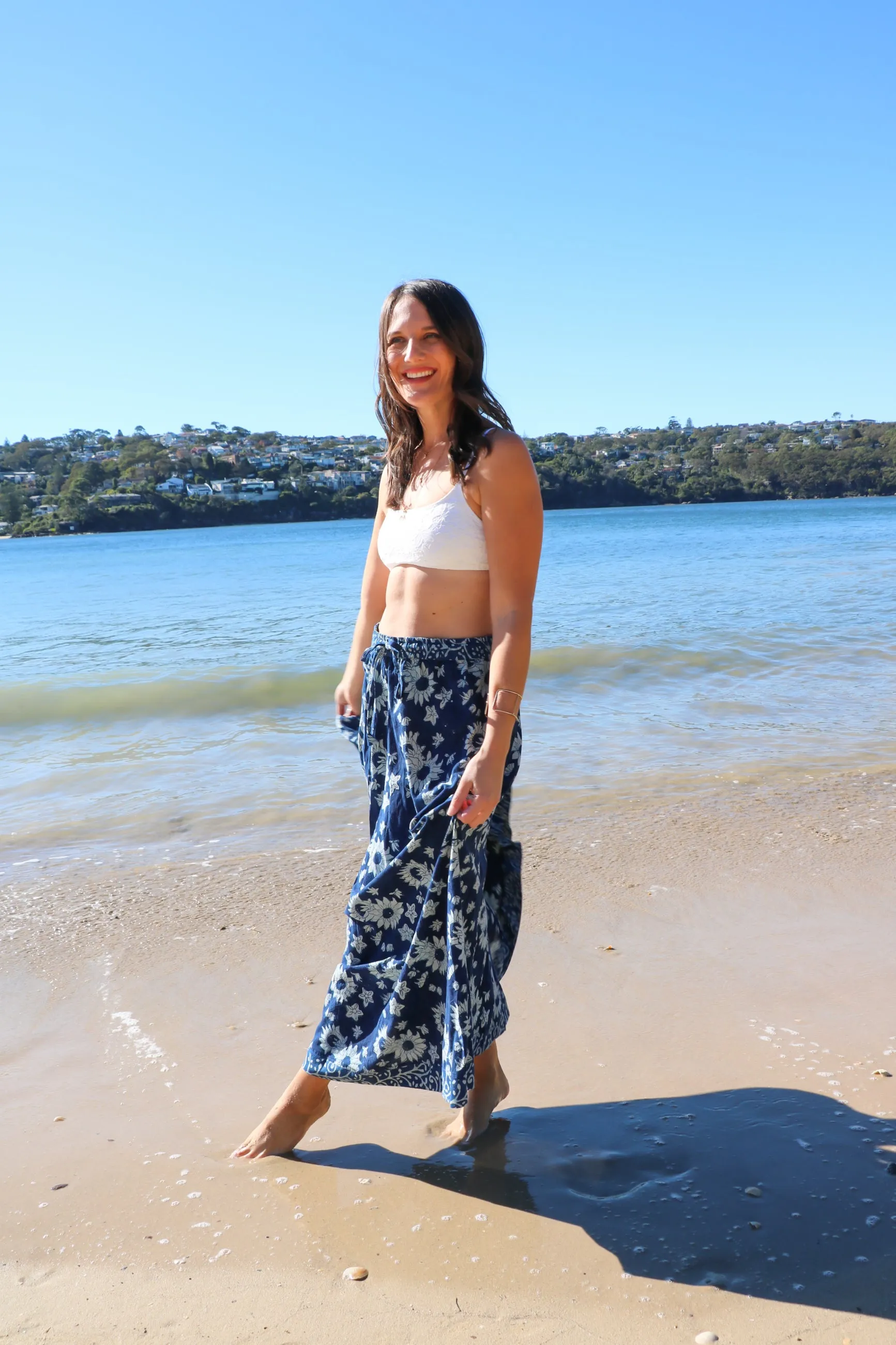 Holly - Sunflower Boho Chic Long Skirt